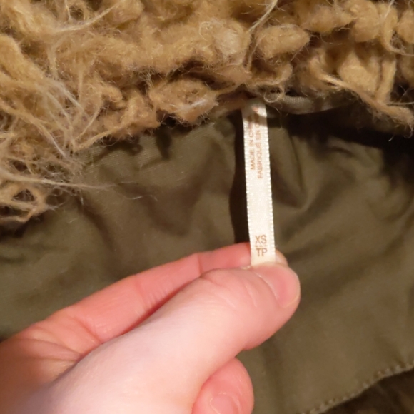 Free People Fur Lined Extreme Moto Parka / Olive - Picture 9 of 13